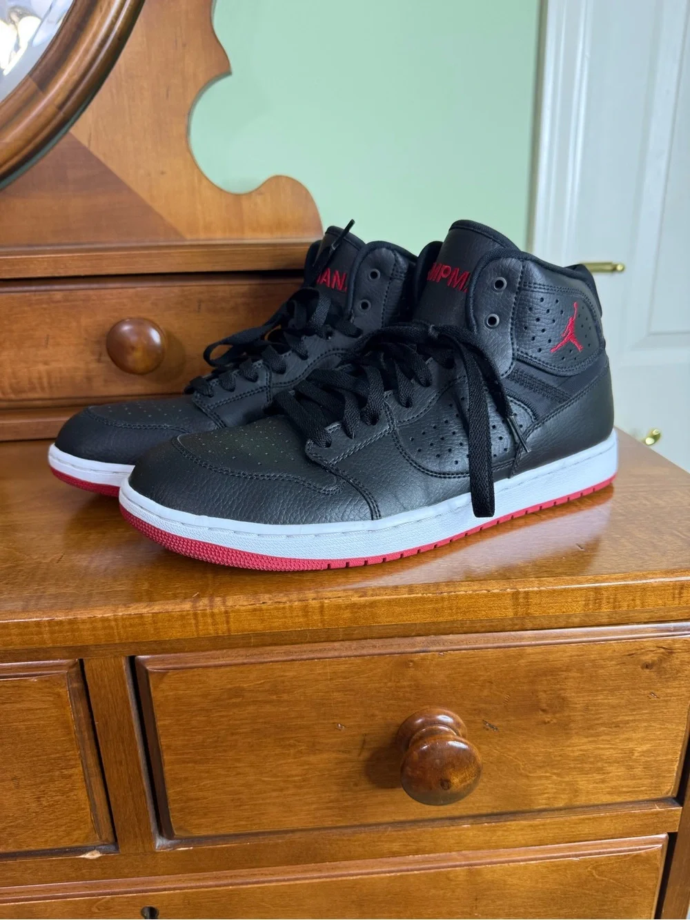 Nike Jordan Jumpman AR3762-001 Black Mid top basketball shoes men 10 sneaker